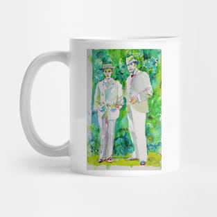 OSCAR WILDE and LORD ALFRED DOUGLAS watercolor portrait.2 Mug